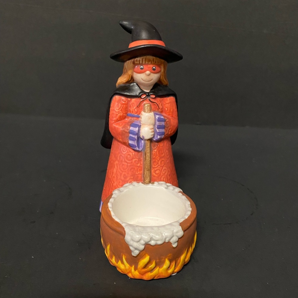 Yankee Candle Halloween With With Cauldron Ceramic Tea Light Holder